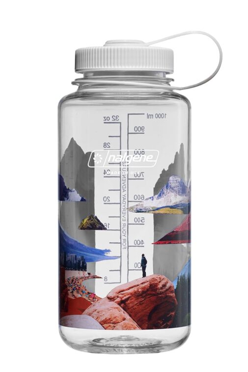 Nalgene 32oz / 1L Wide Mouth Sustain Water Bottle Surrealist Mixed Landscapes By Nalgene