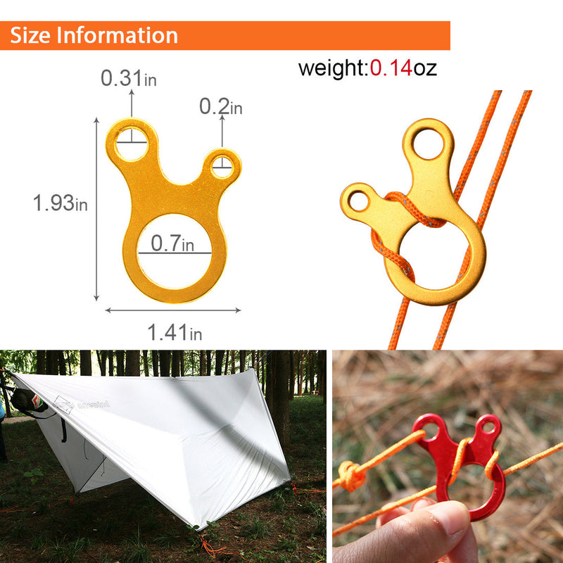 Load image into Gallery viewer, Onewind Outdoors 3 Holes Guyline Tensioner-Red-10pcs By Onewind Outdoors
