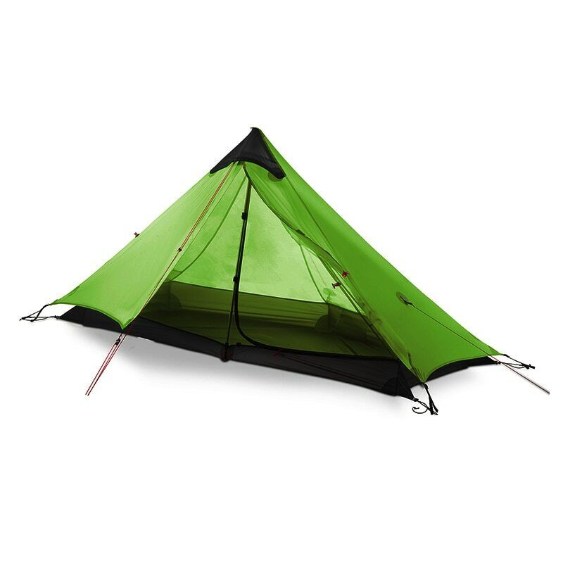 Load image into Gallery viewer, 3FULGear Lanshan 1 / 4 Season / Forest Green Hiking Pole Tent By 3F UL GEAR
