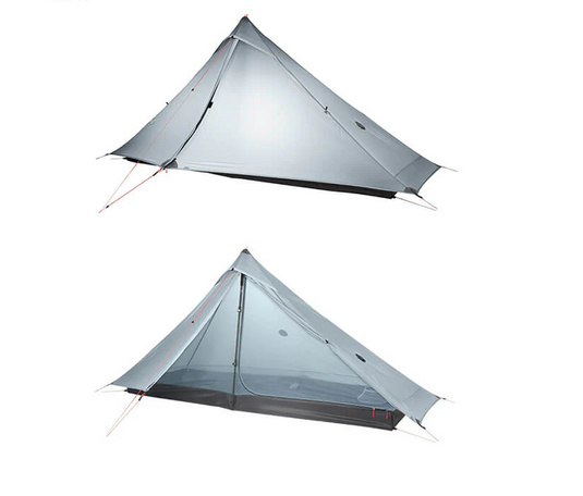 3F UL Gear Lanshan 1 Pro / 3 Season / Grey / Silpoly / 2026 Version Hiking Pole Tent By 3F UL GEAR