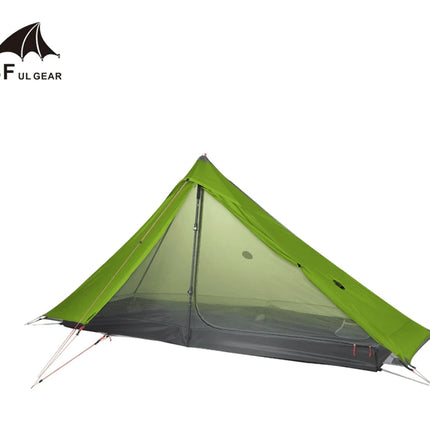 3fulgear Lanshan 1 Pro 20D SilNylon 3 Season   - Green Hiking Pole Tent
