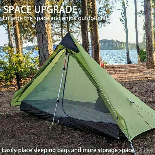 3FULGear Lanshan 1 / 4 Season / Forest Green Hiking Pole Tent By 3F UL GEAR