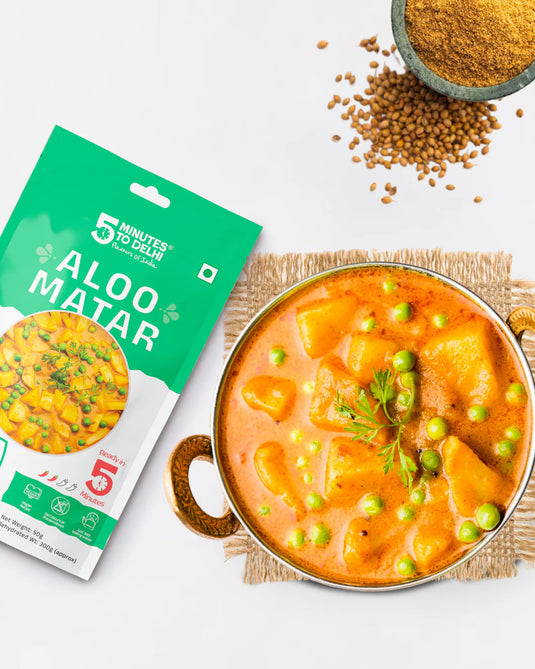 5 Minutes To Delhi Aloo Matar Camping Meal (Vegan) By 5 Minutes To Delhi