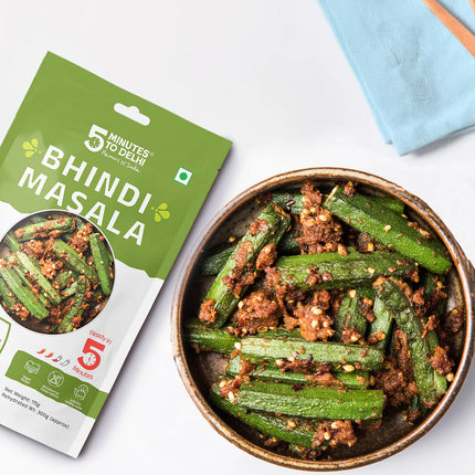 5 Minutes To Delhi Bhindi Masala Camping Meal (Vegan) By 5 Minutes To Delhi