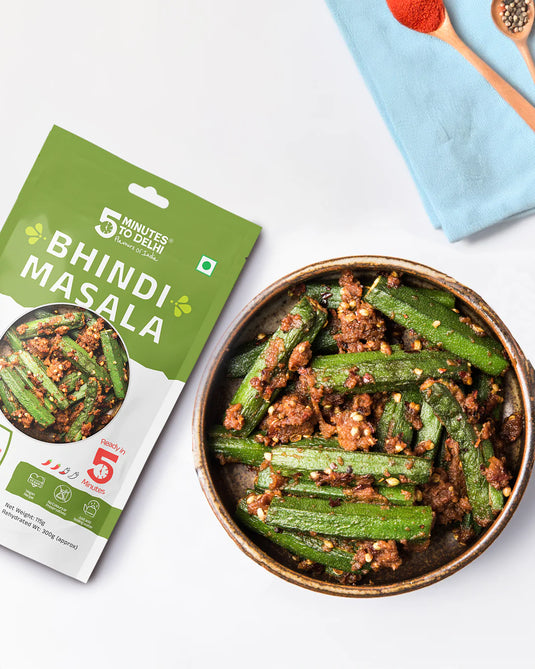 5 Minutes To Delhi Bhindi Masala Camping Meal (Vegan) By 5 Minutes To Delhi