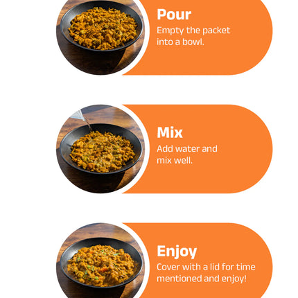 5 Minutes To Delhi Fried Rice Camping Meal (Vegan) By 5 Minutes To Delhi