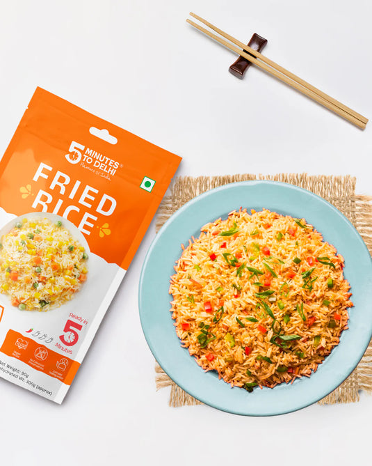 5 Minutes To Delhi Fried Rice Camping Meal (Vegan) By 5 Minutes To Delhi