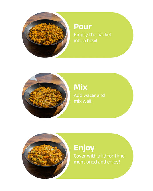 5 Minutes To Delhi Pav Bhaji Camping Meal (Vegan) By 5 Minutes To Delhi