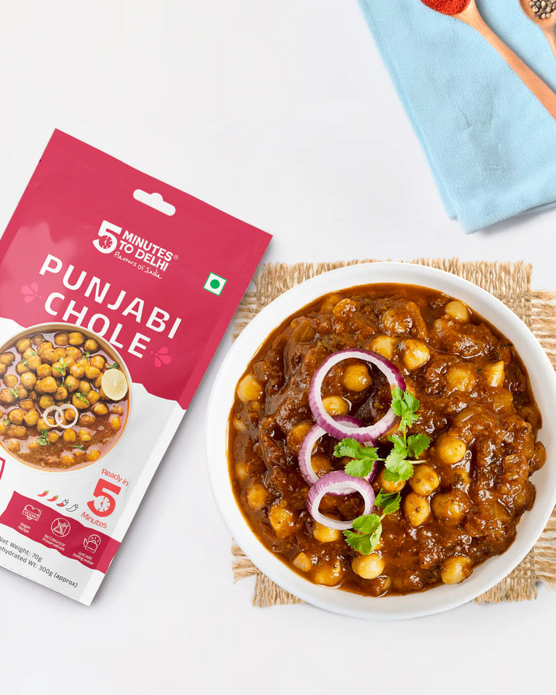 Load image into Gallery viewer, 5 Minutes To Delhi Punjabi Chole Camping Meal (Vegan) By 5 Minutes To Delhi
