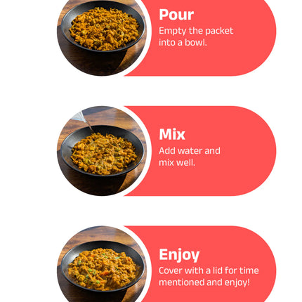 5 Minutes To Delhi Vegetable Biryani Camping Meal (Vegan) By 5 Minutes To Delhi