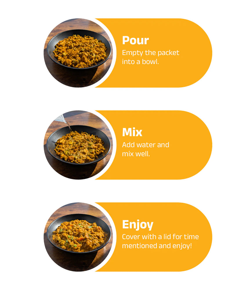 Load image into Gallery viewer, 5 Minutes To Delhi Vegetable Kolhapuri Camping Meal (Vegan) By 5 Minutes To Delhi

