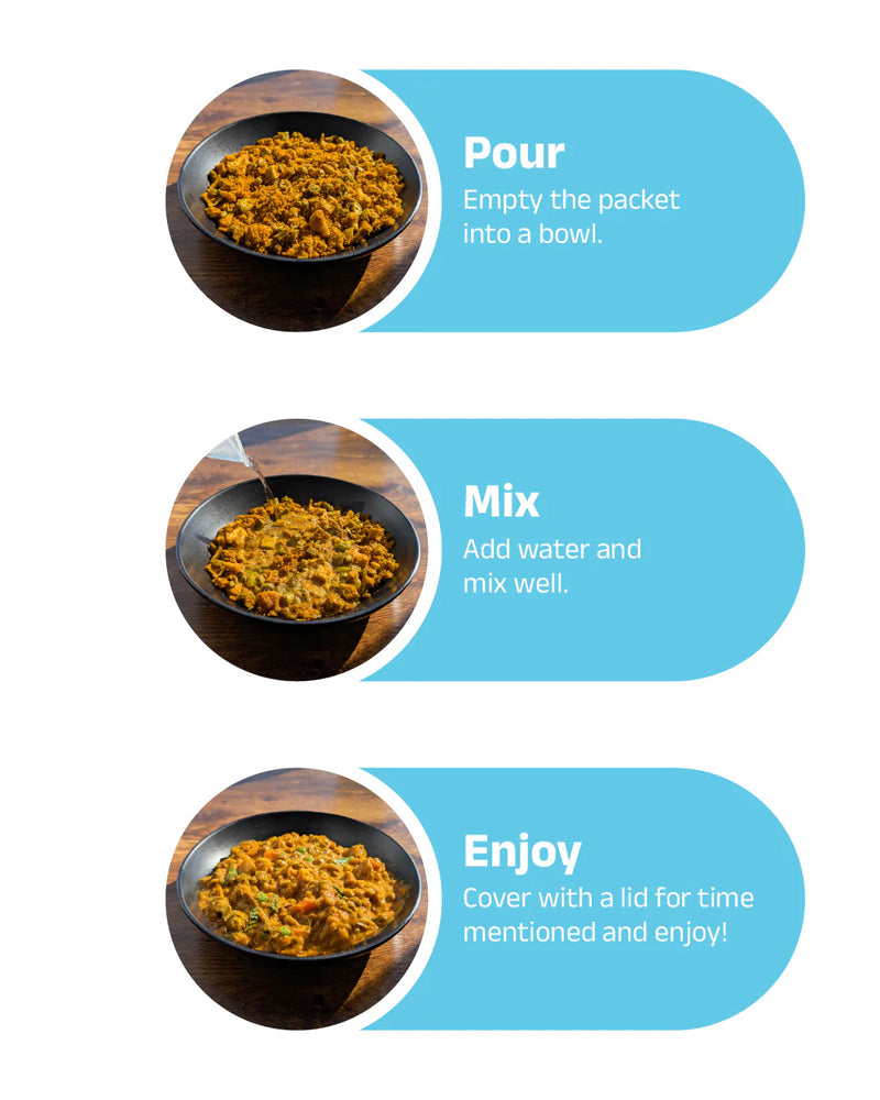 Load image into Gallery viewer, 5 Minutes To Delhi Vegetable Poha Camping Meal (Vegan) By 5 Minutes To Delhi
