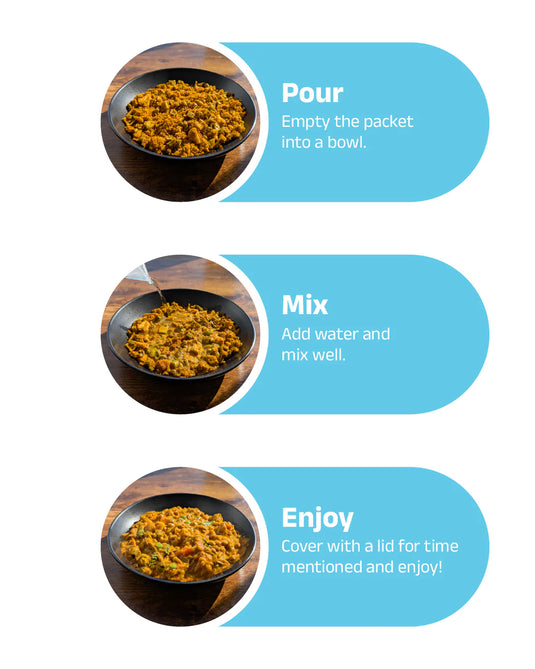 5 Minutes To Delhi Vegetable Poha Camping Meal (Vegan) By 5 Minutes To Delhi