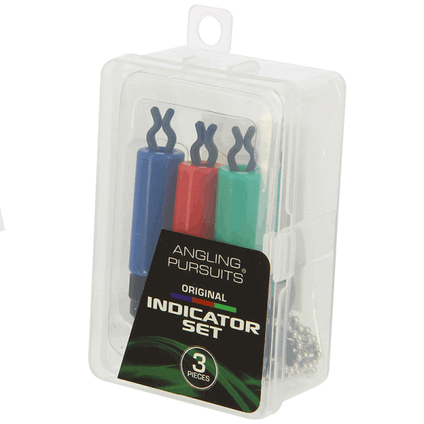 Load image into Gallery viewer, Angling Pursuits Original Indicator Bobbins Set - 3 Chain Indicators in Case By Angling Pursuits
