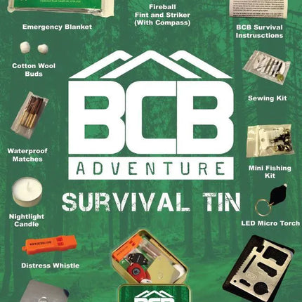 BCB Adventure Survival Tin By BCB International
