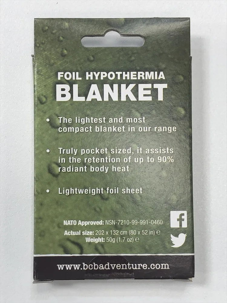 Load image into Gallery viewer, BCB Foil Hypothermia Space Blanket 84x54 By BCB International
