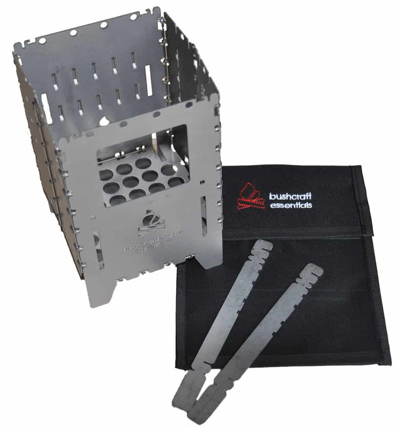 Load image into Gallery viewer, BE Bushbox XL Titanium Outdoor Cooker By BushCraft Essentials
