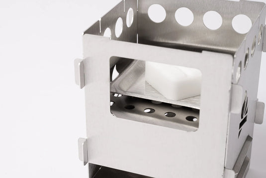 BE Bushbox Fuel Tray (Stainless / Titanium) By BushCraft Essentials
