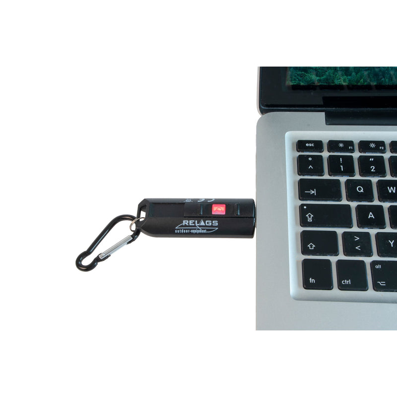 Load image into Gallery viewer, Basic Nature LED Keychain 'USB' Black By Basic Nature
