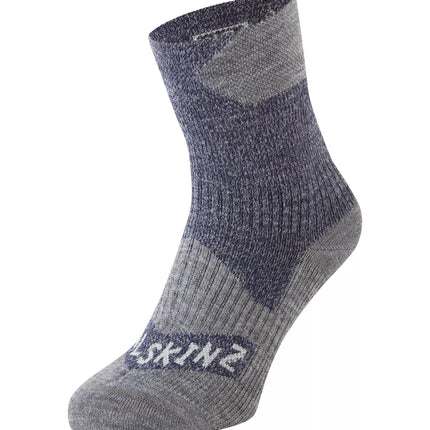SealSkinz Bircham Waterproof All Weather Ankle Length Sock Navy Grey By Seal Skinz