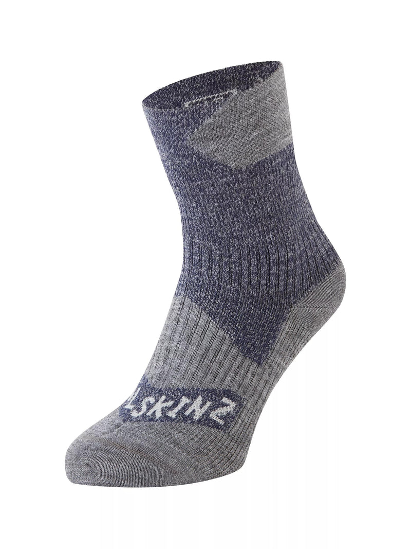 Load image into Gallery viewer, SealSkinz Bircham Waterproof All Weather Ankle Length Sock Navy Grey By Seal Skinz
