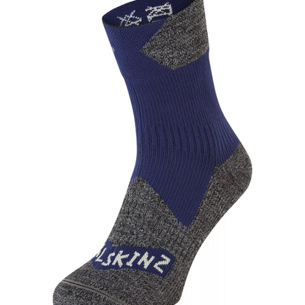 SealSkinz Bircham Waterproof All Weather Ankle Length Sock Blue Grey By Seal Skinz