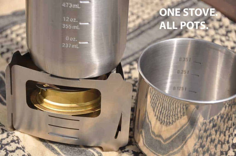 Load image into Gallery viewer, BE Bushbox Ultralight Outdoor Pocket Stove By BushCraft Essentials
