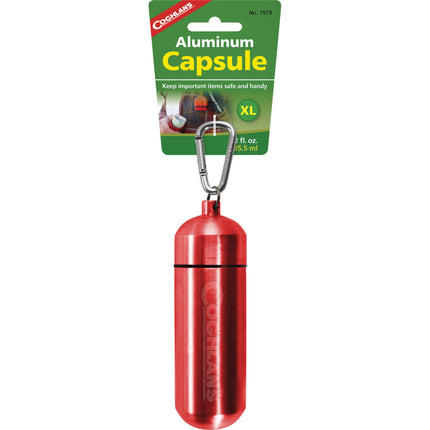 Coghlans Aluminum Capsule with biner (Various Sizes) XL By Coghlan's