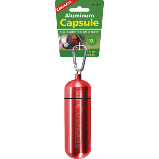 Coghlans Aluminum Capsule with biner (Various Sizes) XL By Coghlan's