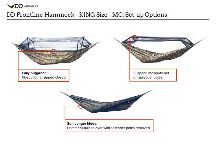 Load image into Gallery viewer, DD Frontline Hammock - KING Size - Multicamo By DD Hammocks
