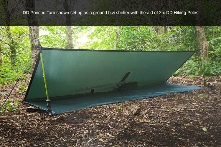Load image into Gallery viewer, DD Hammocks Poncho Tarp - Olive Green By DD Hammocks
