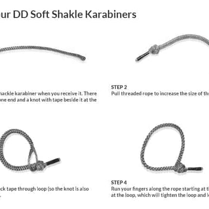 DD Soft Shackle Karabiner x 2 By DD Hammocks