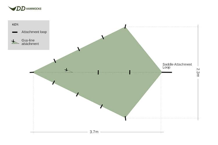 Load image into Gallery viewer, DD Hammocks SuperLight Bikepacker Tarp By DD Hammocks
