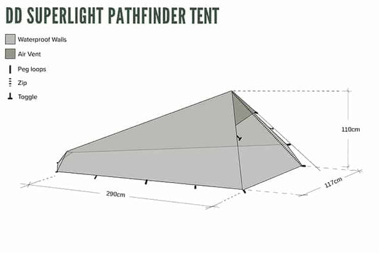 DD SuperLight Pathfinder Tent By DD Hammocks