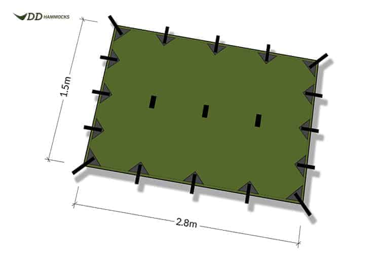Load image into Gallery viewer, DD SuperLight Small Tarp By DD Hammocks
