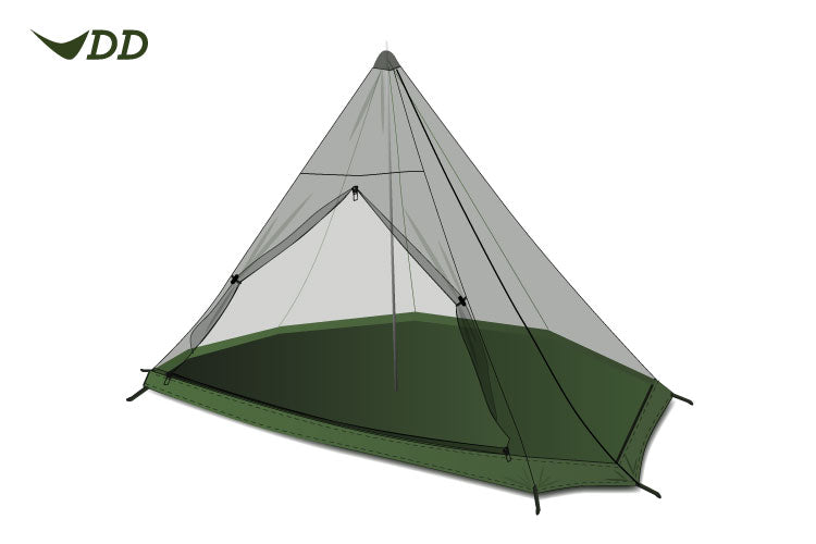 Load image into Gallery viewer, DD SuperLight - Tipi - Mesh Inner By DD Hammocks
