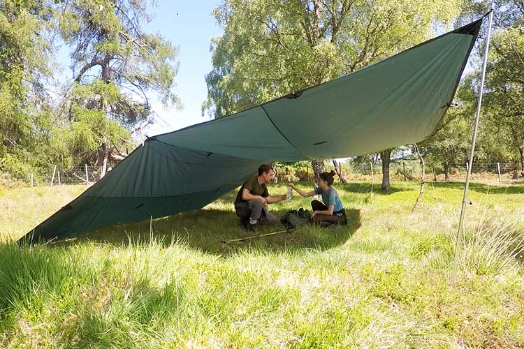 Load image into Gallery viewer, DD 5x5 Olive Green Tarp By DD Hammocks
