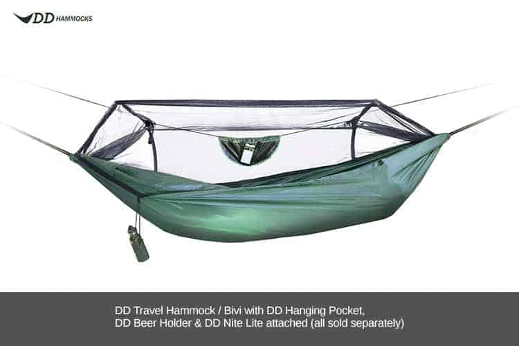 Load image into Gallery viewer, DD Travel Hammock / Bivi Olive Green By DD Hammocks

