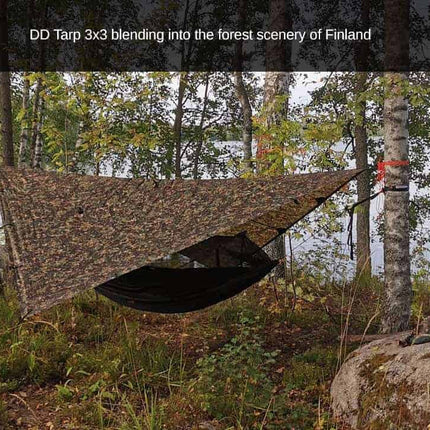 tarp 3 x 3 DD Hammocks Multi Camo Tarp 3m x 3m – Wood To Water Outdoors