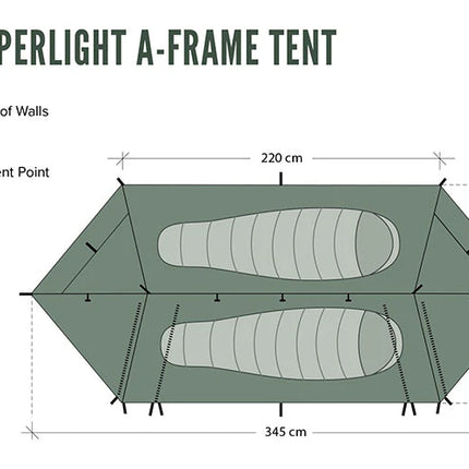 DD SuperLight A-Frame Tent By DD Hammocks