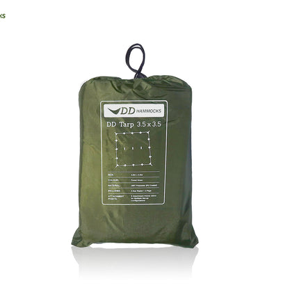 DD 3.5 x 3.5 Olive or Forest Green Tarp Forest Green By DD Hammocks
