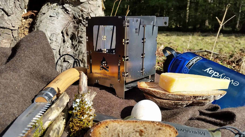 Load image into Gallery viewer, BE Bushbox LF Titanium Outdoor Stove By BushCraft Essentials

