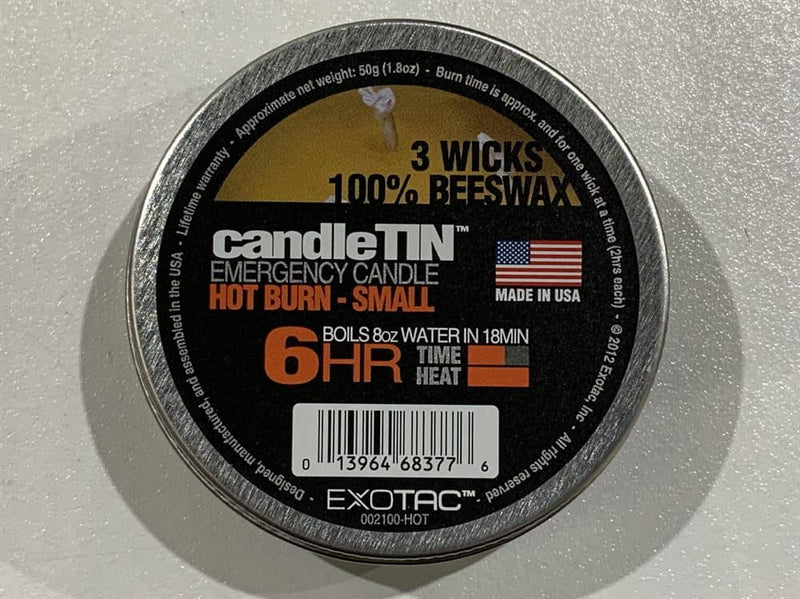 Load image into Gallery viewer, BCB EXOTAC Candle Tin - Hot Burn- Small By BCB International
