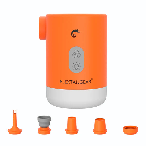 Load image into Gallery viewer, Flextail MAX PUMP 2 PRO- 4 in 1 Portable 3600mAh Rechargeable Air Pump Orange By Flextail Gear

