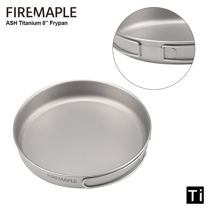 Load image into Gallery viewer, Firemaple Ash Titanium 8" Frying pan By Fire Maple Gear
