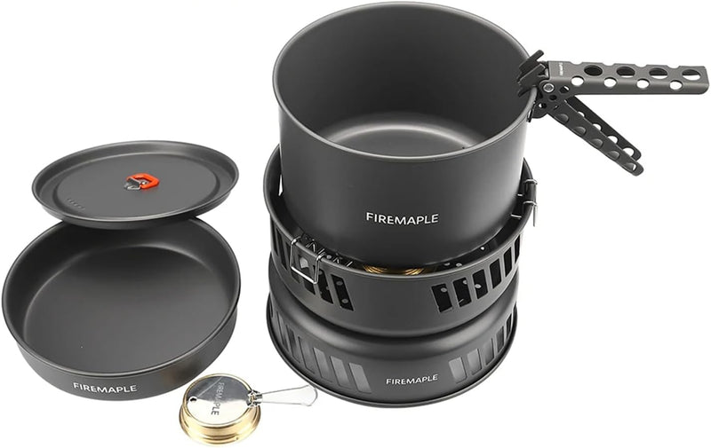 Load image into Gallery viewer, Firemaple Cooking Kit with Pans and Alcohol Burner By Fire Maple Gear
