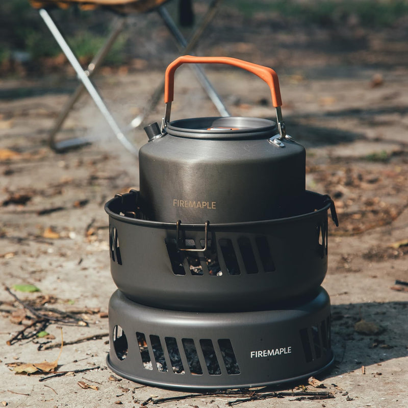 Load image into Gallery viewer, Firemaple Cooking Kit with Pans and Alcohol Burner By Fire Maple Gear
