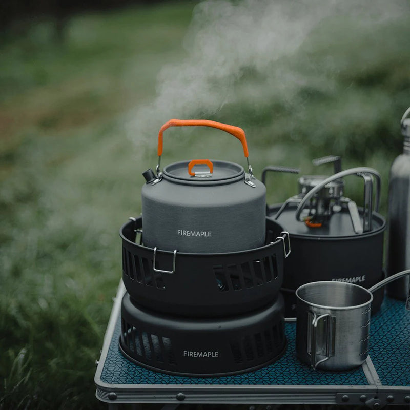 Load image into Gallery viewer, Firemaple Cooking Kit with Pots and Pans With Gas Burner By Fire Maple Gear
