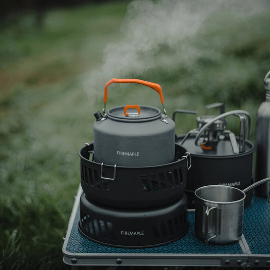 Firemaple Cooking Kit with Pots and Pans With Gas Burner By Fire Maple Gear