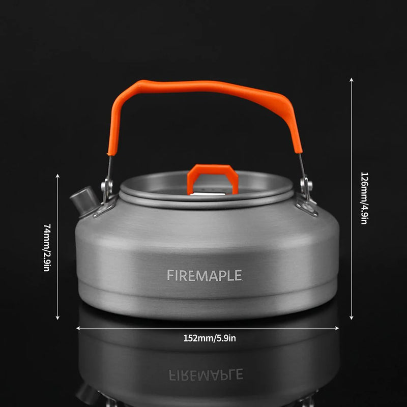 Load image into Gallery viewer, FireMaple Feast T3 Aluminium Kettle 0.8L (Black Handle) By Fire Maple Gear
